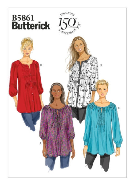 B5861 Damen, Schnittmuster von Butterick