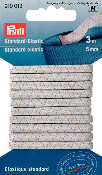 3m Standard-Elastic 5 mm weiß