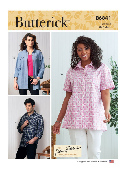 B6841 Shirts Unisex, Butterick