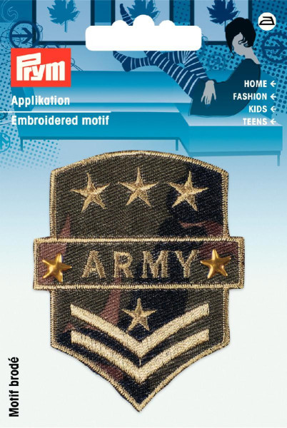 Applikation Military Army Wappen khaki