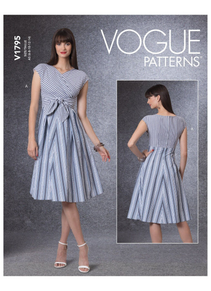 V1795 Damen Kleid, Schnittmuster von Vogue
