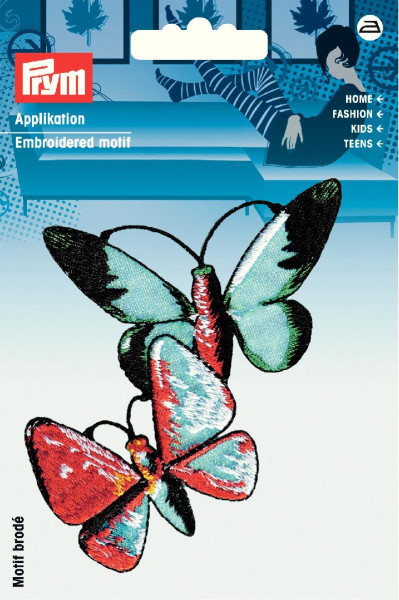Applikation Exklusiv Schmetterlinge bunt