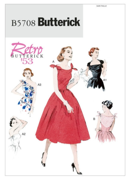 B5708 Damen Kleid, Butterick