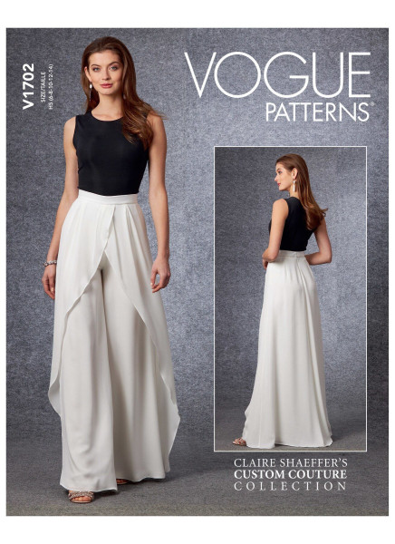 V1702 Damen Hose, Schnittmuster von Vogue