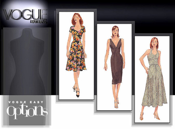 Vogue V9668 OFP Kleid 9668 Schnittmuster OFP