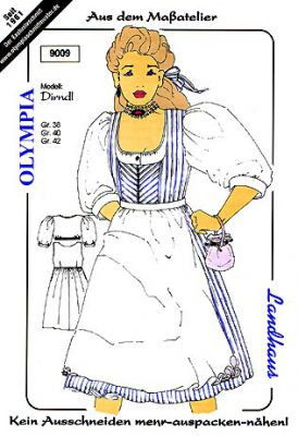 9009 Dirndl, Schnittmuster von Olympia