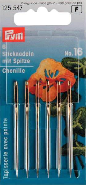 Sticknadeln mit Sp. ST 16 1,60 x 55 mm silber