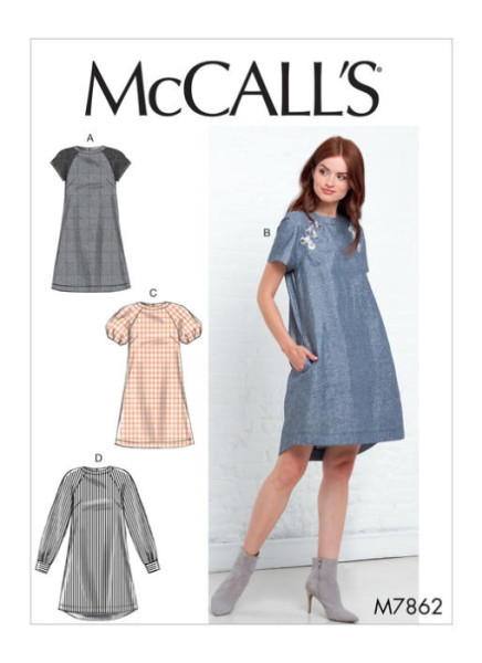 M7862 Damen Kleid, Schnittmuster von McCalls