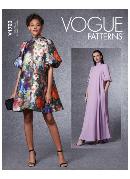 V1723 Damen Kleid, Schnittmuster von Vogue