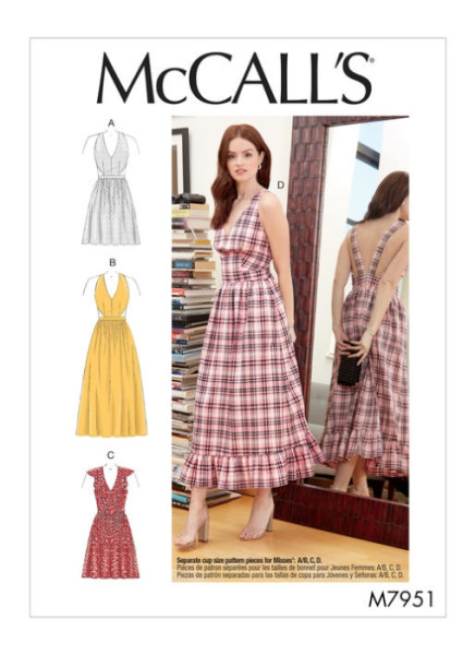 M7951 Damen Kleid, Schnittmuster von McCalls