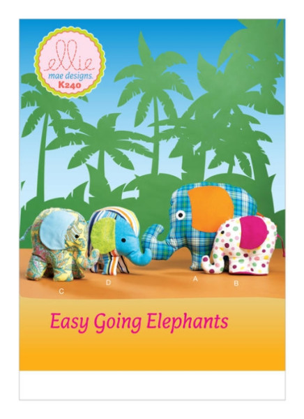 K0240 kleine, einfache Elefanten, KwikSew
