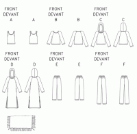 Vorschau: Butterick B4038 Freizeitanzug, Robe, Top, Hose und Bettdecke OFP Vorschau: Butterick B4038 Freizeitanzug, Robe, Top, Hose und Bettdecke OFP