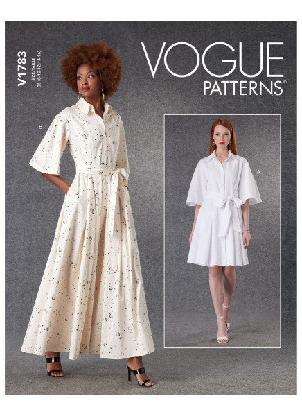 V1783 Damen Kleid, Schnittmuster von Vogue