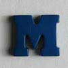 181170 Buchstaben- u. Zahlenknopf, blau, Dill