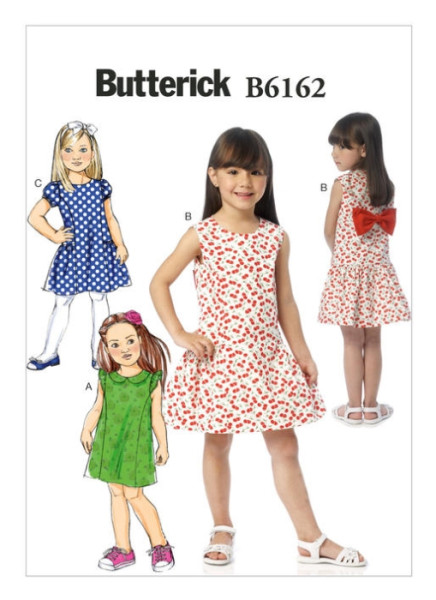 B6162 Mädchen Kleid Prinzessin, Butterick