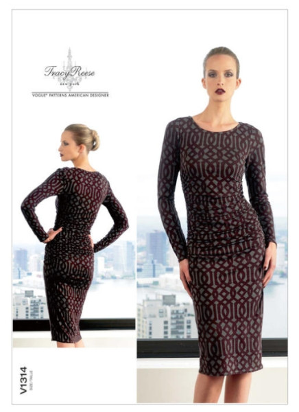 V1314 Damen Kleid, Schnittmuster von Vogue