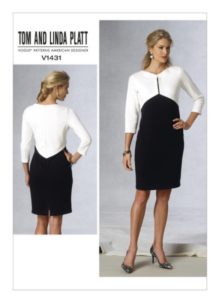 V1431 Damen Kleid, Schnittmuster von Vogue