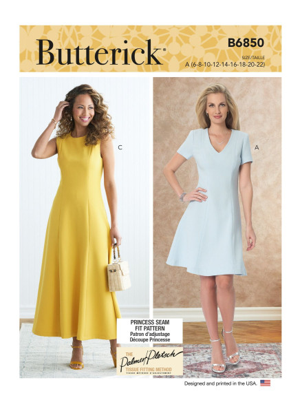 B6850 Damen Kleid, Butterick