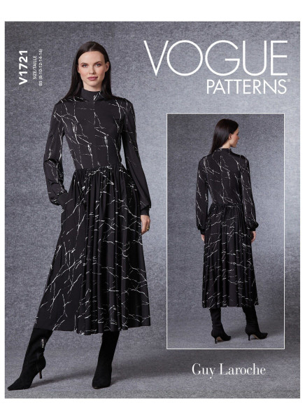 V1721 Damen Kleid, Schnittmuster von Vogue