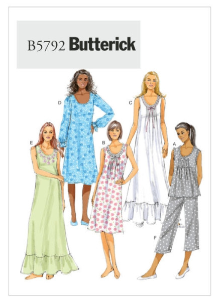 B5792 Damen Top Hose, Butterick