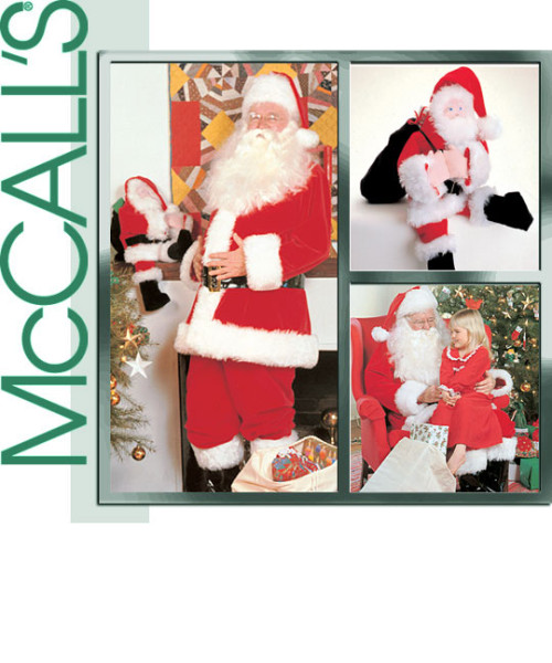 McCall M8992 OFP Weihnachtsmann Kostüm, Tasche und Puppe 8992 Sc OFP