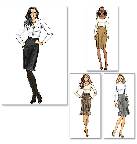 Butterick B5249 Rock und Gürtel Schnittmuster OFP