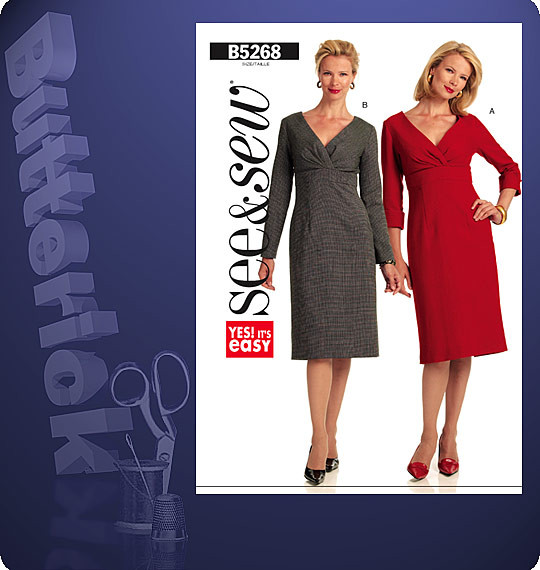 Butterick B5268 Kleid Schnittmuster OFP