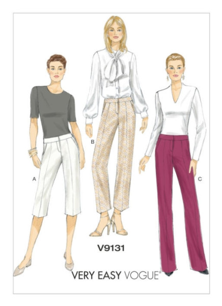 V9131 Damen Hose, Schnittmuster von Vogue