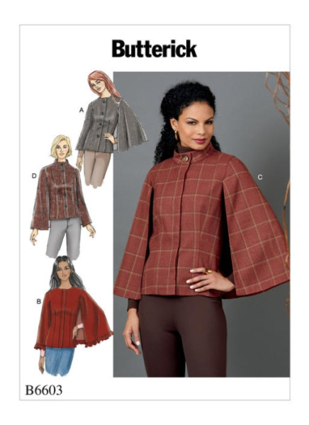 B6603 Damen Cape, Butterick