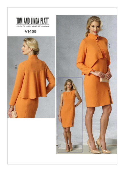 V1435 Damen Kleid Jackett, Vogue