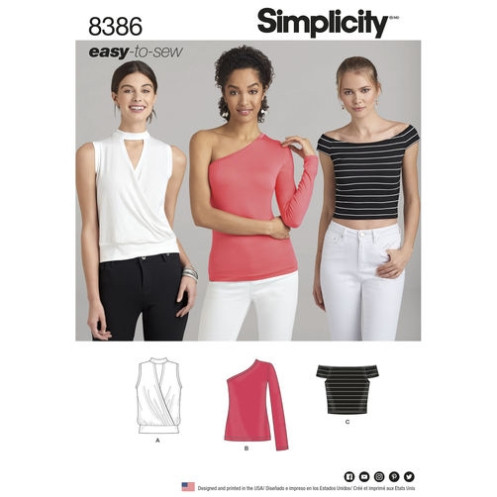 S8386 Damen Top, Simplicity