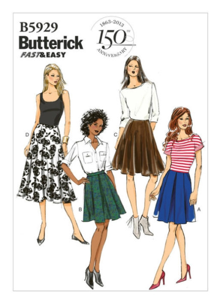 B5929 Damen Röcke, Butterick