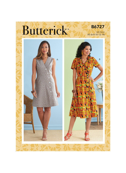 B6727 Damen Kleid, Butterick