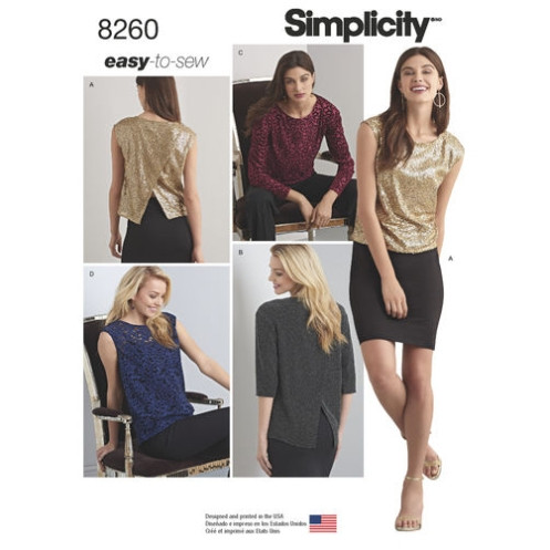 S8260 Damen Top, Simplicity