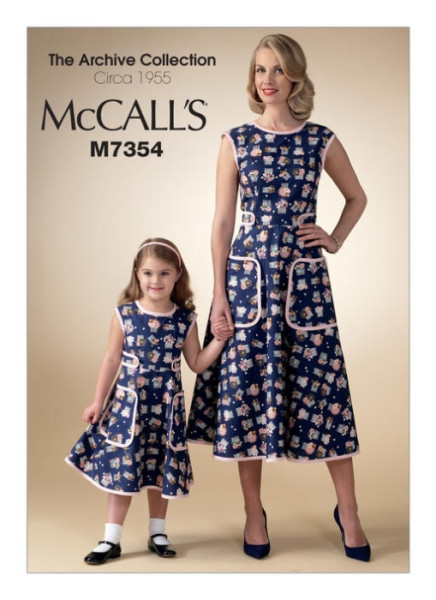 M7354 Damen, Kinder, Mädchen Kleid, McCalls