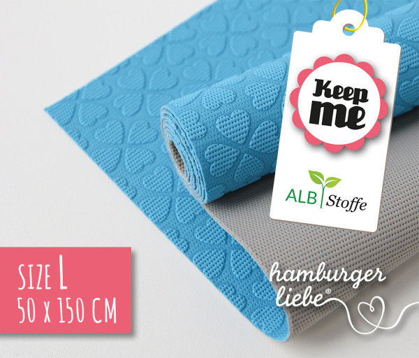 KEEP ME Anti-Rutsch-Matte blau/grau