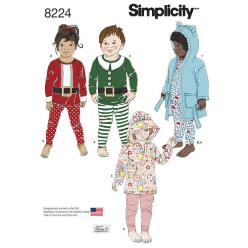 S8224 Tops Hose Robe, Simplicity