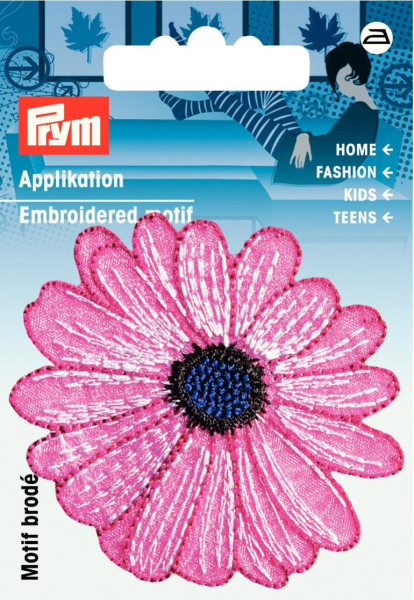 Applikation Exklusiv Blume pink