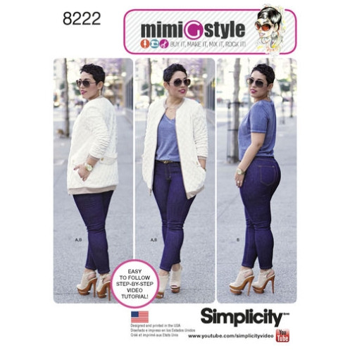 S8222 Jeans Jackett, Simplicity