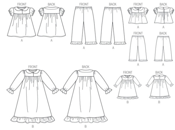 K0157 Schlafanzug, KwikSew