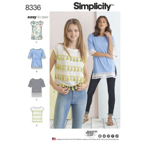 S8336 Damen Tops, Simplicity