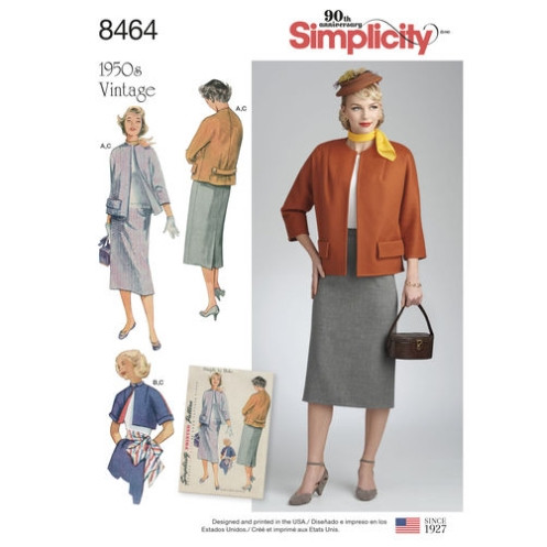 S8464 Damen Shirt Jackett, Simplicity