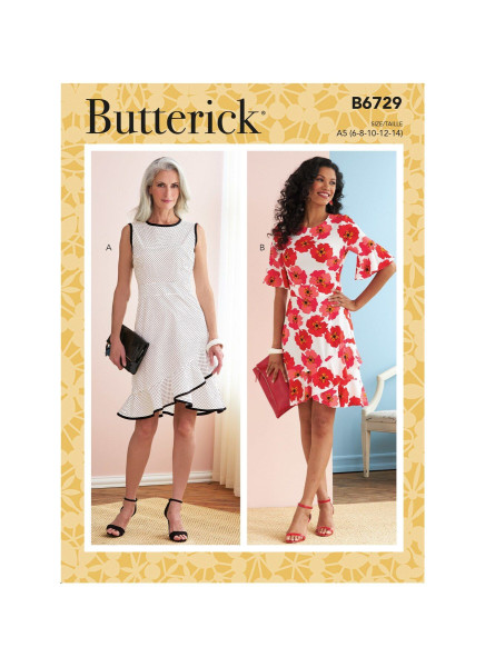 B6729 Damen Kleid, Butterick