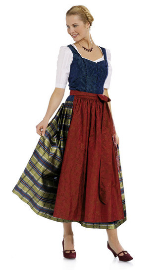 7870 Dirndl, lang, Schnittmuster von Burda