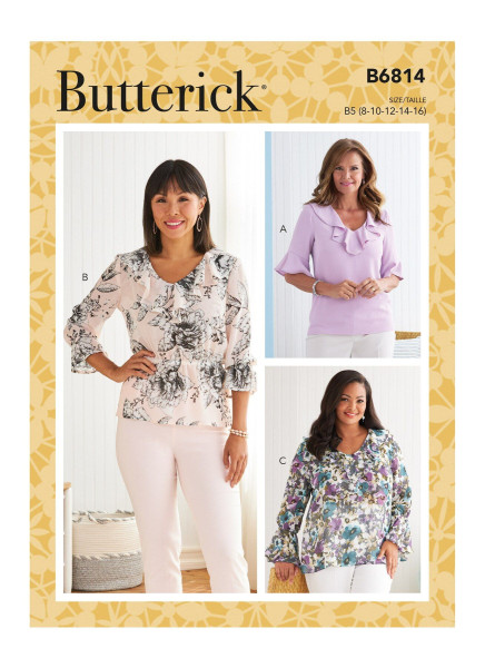 B6814 Damen Top, Butterick