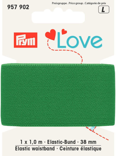 Prym Love Elastic-Bund 38mm grün