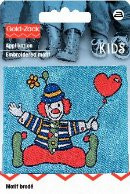Applikation Patch Clown jeansblau, Prym 925224 OFP