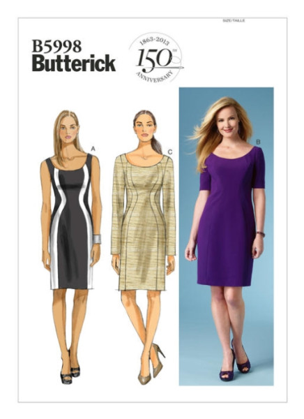 B5998 Damen Kleid, Butterick