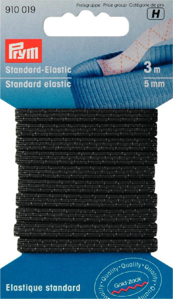 3m Standard-Elastic 5 mm schwarz