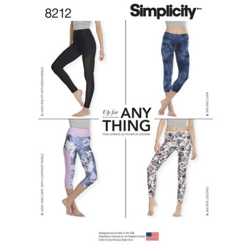 S8212 Damen Leggings, Simplicity